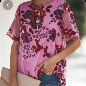 🎆 Kiara Velvet Floral Top